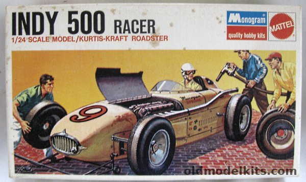 Monogram 1/24 1950s Kurtis-Kraft Indianapolis Racer, 6715 plastic model kit